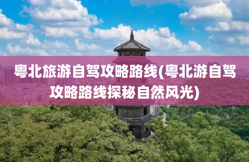 粤北旅游自驾攻略路线(粤北游自驾攻略路线探秘自然风光)