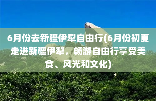 6月份去新疆伊犁自由行(6月份初夏走进新疆伊犁，畅游自由行享受美食、风光和文化)