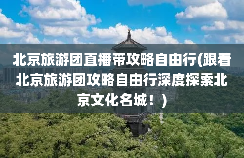 北京旅游团直播带攻略自由行(跟着北京旅游团攻略自由行深度探索北京文化名城！)