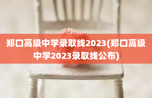 郑口高级中学录取线2023(郑口高级中学2023录取线公布)