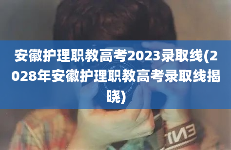 安徽护理职教高考2023录取线(2028年安徽护理职教高考录取线揭晓)