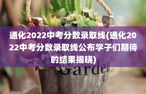 通化2022中考分数录取线(通化2022中考分数录取线公布学子们期待的结果揭晓)