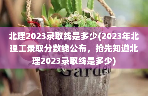 北理2023录取线是多少(2023年北理工录取分数线公布，抢先知道北理2023录取线是多少)