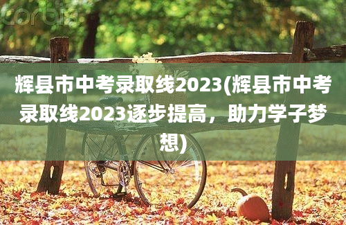 辉县市中考录取线2023(辉县市中考录取线2023逐步提高，助力学子梦想)
