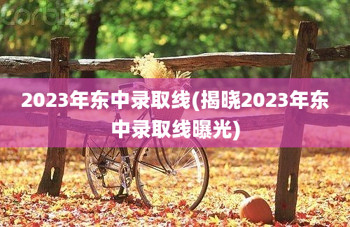 2023年东中录取线(揭晓2023年东中录取线曝光)