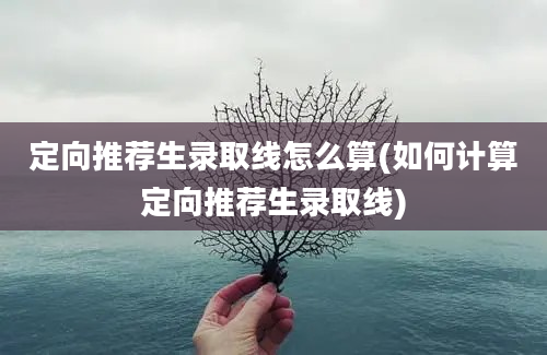 定向推荐生录取线怎么算(如何计算定向推荐生录取线)