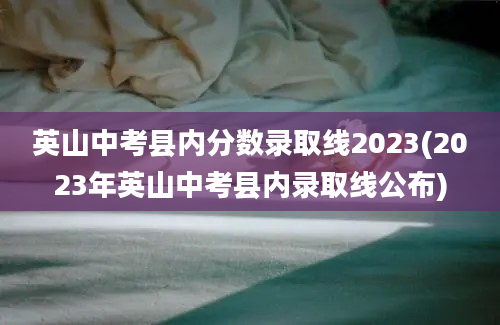 英山中考县内分数录取线2023(2023年英山中考县内录取线公布)