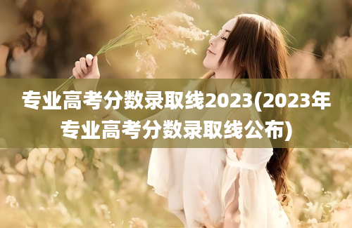 专业高考分数录取线2023(2023年专业高考分数录取线公布)