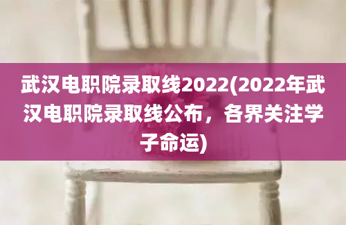 武汉电职院录取线2022(2022年武汉电职院录取线公布，各界关注学子命运)