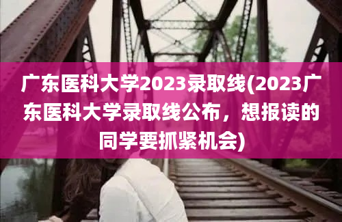 广东医科大学2023录取线(2023广东医科大学录取线公布，想报读的同学要抓紧机会)