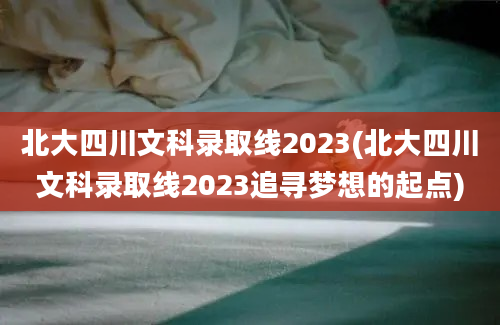 北大四川文科录取线2023(北大四川文科录取线2023追寻梦想的起点)