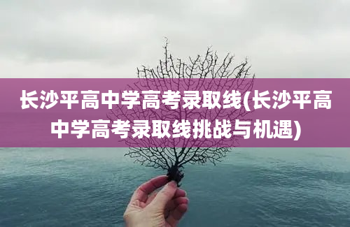 长沙平高中学高考录取线(长沙平高中学高考录取线挑战与机遇)