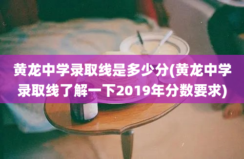 黄龙中学录取线是多少分(黄龙中学录取线了解一下2019年分数要求)