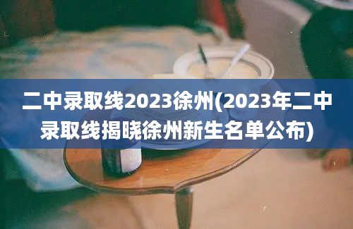 二中录取线2023徐州(2023年二中录取线揭晓徐州新生名单公布)