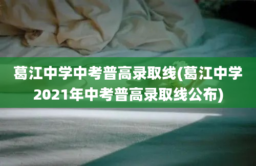 葛江中学中考普高录取线(葛江中学2021年中考普高录取线公布)