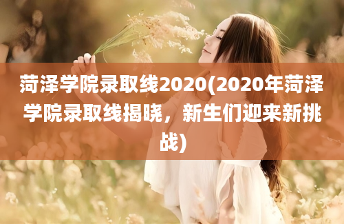 菏泽学院录取线2020(2020年菏泽学院录取线揭晓，新生们迎来新挑战)