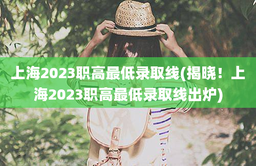 上海2023职高最低录取线(揭晓！上海2023职高最低录取线出炉)