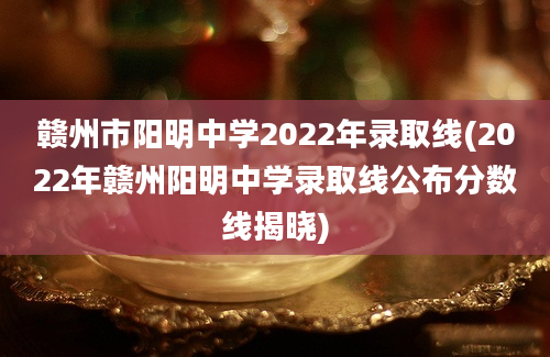 赣州市阳明中学2022年录取线(2022年赣州阳明中学录取线公布分数线揭晓)