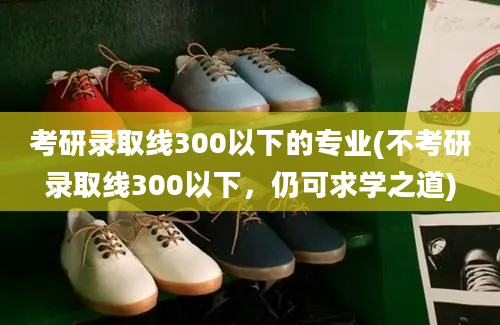 考研录取线300以下的专业(不考研录取线300以下，仍可求学之道)