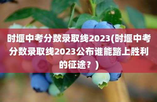 时堰中考分数录取线2023(时堰中考分数录取线2023公布谁能踏上胜利的征途？)