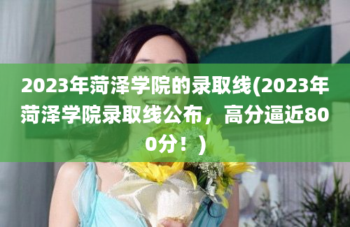 2023年菏泽学院的录取线(2023年菏泽学院录取线公布，高分逼近800分！)