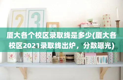 厦大各个校区录取线是多少(厦大各校区2021录取线出炉，分数曝光)