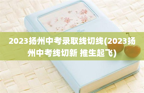 2023扬州中考录取线切线(2023扬州中考线切新 推生起飞)