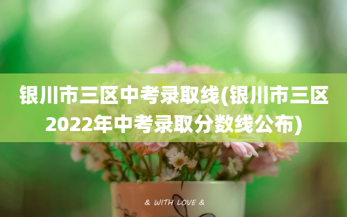 银川市三区中考录取线(银川市三区2022年中考录取分数线公布)