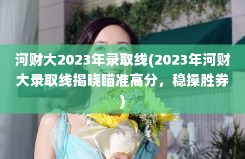 河财大2023年录取线(2023年河财大录取线揭晓瞄准高分，稳操胜券)