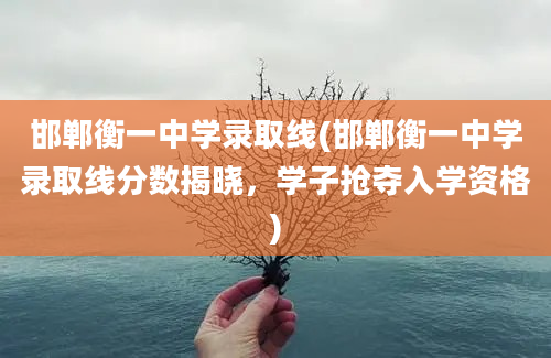 邯郸衡一中学录取线(邯郸衡一中学录取线分数揭晓，学子抢夺入学资格)