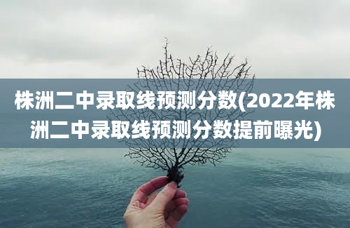 株洲二中录取线预测分数(2022年株洲二中录取线预测分数提前曝光)