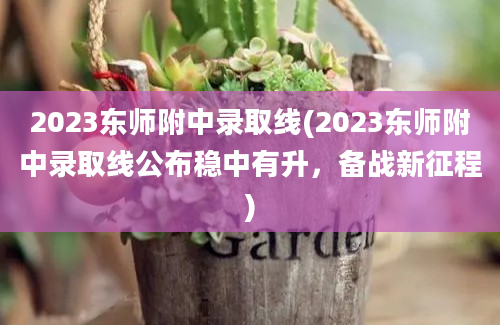 2023东师附中录取线(2023东师附中录取线公布稳中有升，备战新征程)