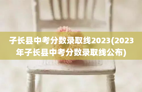 子长县中考分数录取线2023(2023年子长县中考分数录取线公布)