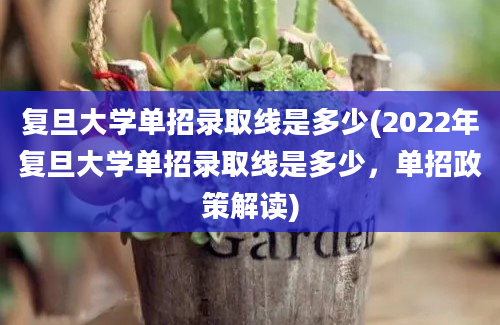 复旦大学单招录取线是多少(2022年复旦大学单招录取线是多少，单招政策解读)