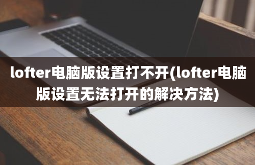 lofter电脑版设置打不开(lofter电脑版设置无法打开的解决方法)