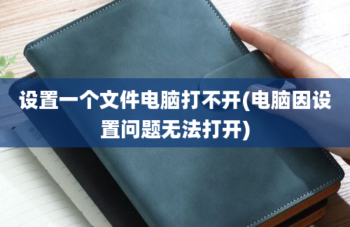 设置一个文件电脑打不开(电脑因设置问题无法打开)