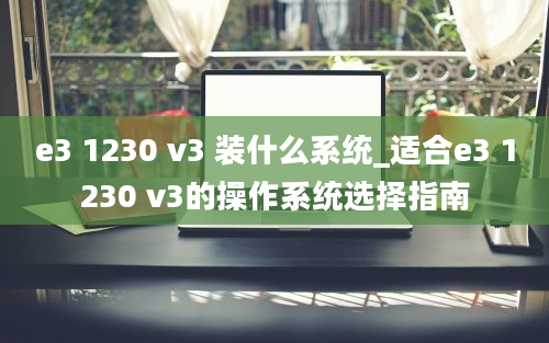 e3 1230 v3 装什么系统_适合e3 1230 v3的操作系统选择指南