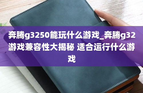 奔腾g3250能玩什么游戏_奔腾g32游戏兼容性大揭秘 适合运行什么游戏