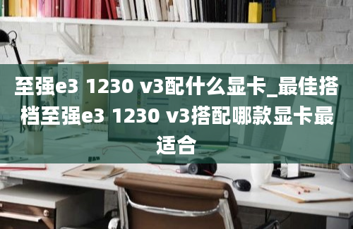 至强e3 1230 v3配什么显卡_最佳搭档至强e3 1230 v3搭配哪款显卡最适合